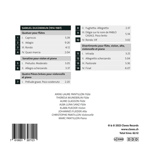 (2023) Samuel Ducommun: Musique de chambre / CD 3071 - Claves Records