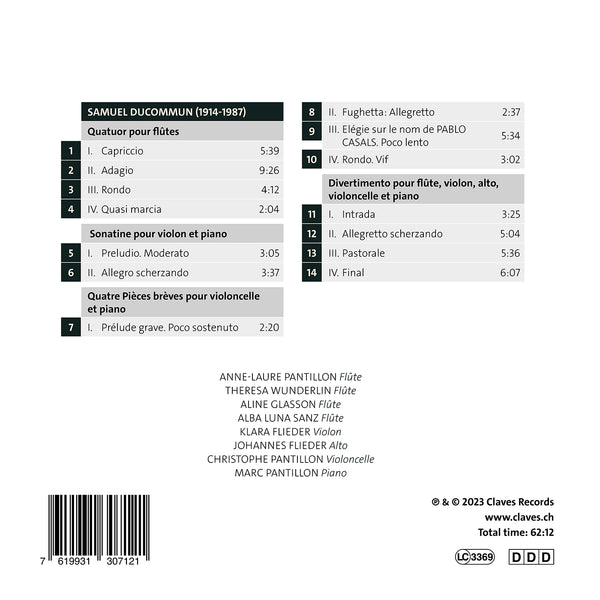 (2023) Samuel Ducommun: Musique de chambre / CD 3071 - Claves Records (2023) Samuel Ducommun: Musique de chambre / CD 3071 - Claves Records