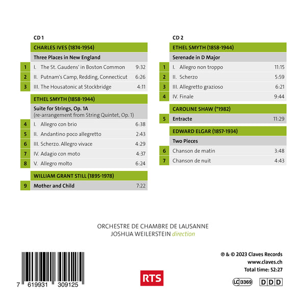 (2024) American and  English Orchestral Music / CD 3091/92 - Claves Records (2024) American and  English Orchestral Music / CD 3091/92 - Claves Records