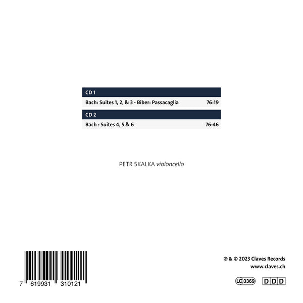 (2024) 6 Suites a Violoncello solo senza Basso / CD 3101/02 - Claves Records (2024) 6 Suites a Violoncello solo senza Basso / CD 3101/02 - Claves Records