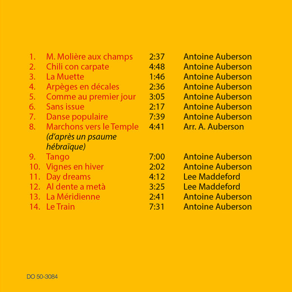 (2023) Comedy Quartet, Antoine Auberson / DO 3084 - Claves Records