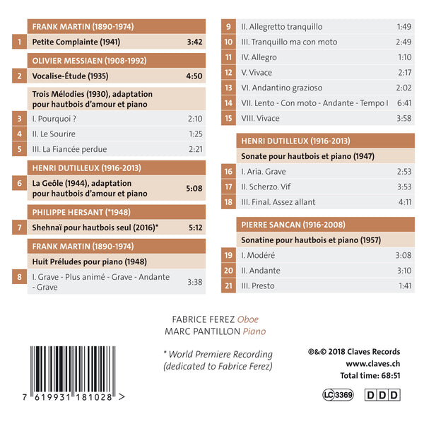 (2018) AT THE HEART OF THE 20th CENTURY / CD 1810 - Claves Records (2018) AT THE HEART OF THE 20th CENTURY / CD 1810 - Claves Records
