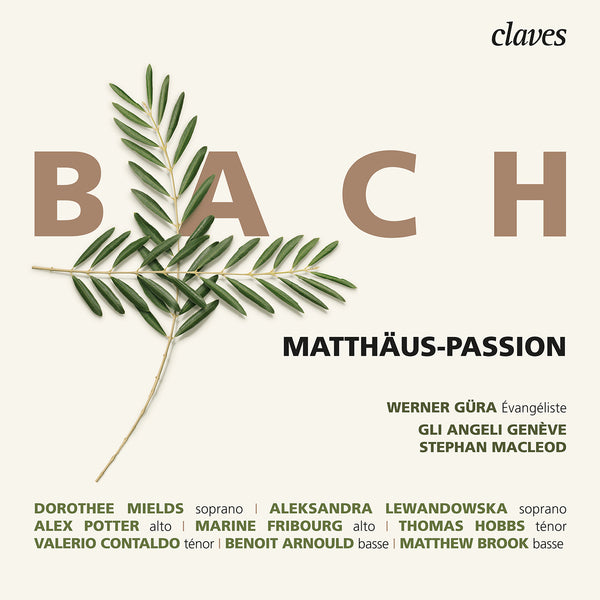 (2020) Bach: Matthäus-Passion / CD 3012/13 - Claves Records