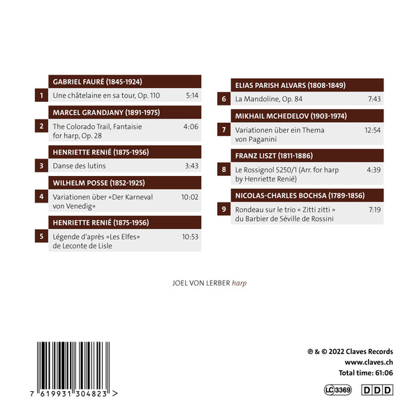 (2022) Joel von Lerber: Légende / CD 3048 - Claves Records (2022) Joel von Lerber: Légende / CD 3048 - Claves Records