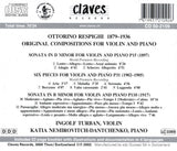 (2002) Respighi: Original Pieces for Violin & Piano