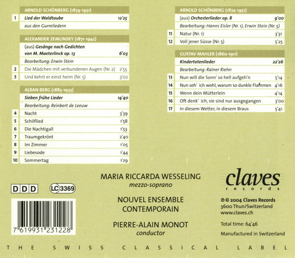 (2004) Wien 1900: Modern Songs for Soprano & Ensemble / CD 2312 - Claves Records (2004) Wien 1900: Modern Songs for Soprano & Ensemble / CD 2312 - Claves Records