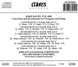 (1982) J. Haydn: Divertimenti & Concertini for Pianoforte and Strings