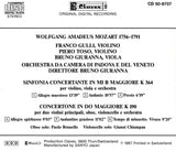 (1991) Mozart/Sinfonia Concertante/Concertone