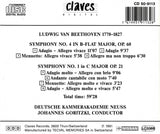 (1991) Beethoven: Symphonies No. 4 & No. 1