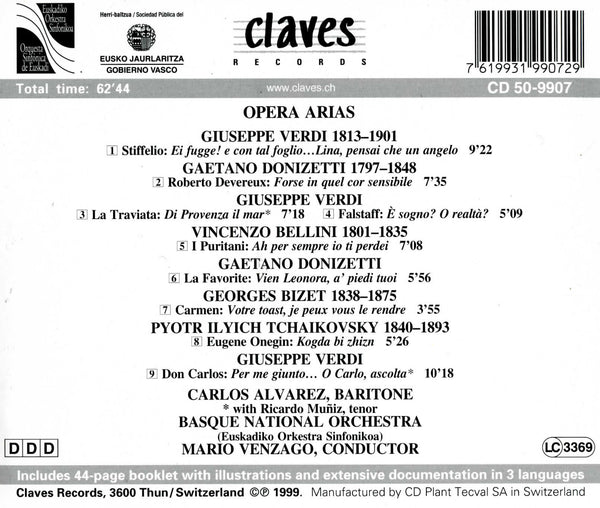 (1999) Romantic Opera Arias / CD 9907 - Claves Records (1999) Romantic Opera Arias / CD 9907 - Claves Records