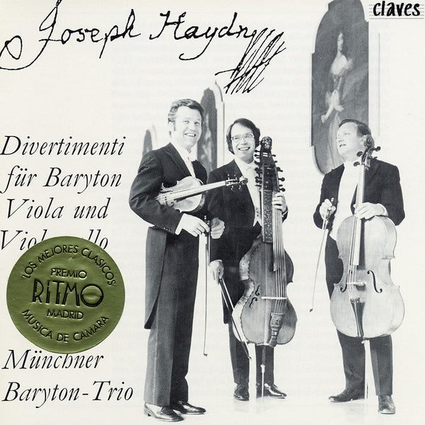 (1987) Joseph Haydn: Divertimenti For Baryton, Viola & Violoncello / CD 0609 - Claves Records