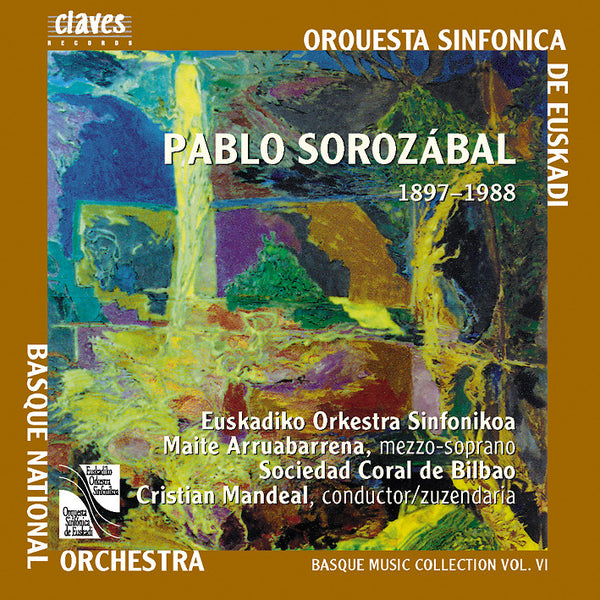 (2002) Basque Music Collection, Vol. VI: Pablo Sorozábal / CD 2205 - Claves Records