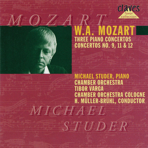 (1989) Mozart: 3 Klavierkonzerte - Studer