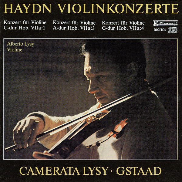 (1986) Joseph Haydn: Concertos For Violin & String Orchestra / CD 8303 - Claves Records