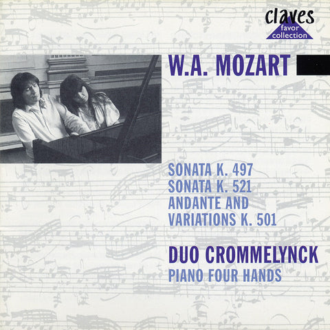 (1986) Mozart: Sonatas K. 497 & K. 521 - Andante with Variations, K. 501 for Piano 4 Hands