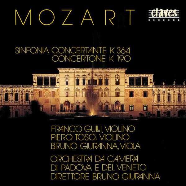 (1991) Mozart/Sinfonia Concertante/Concertone / CD 8707 - Claves Records (1991) Mozart/Sinfonia Concertante/Concertone / CD 8707 - Claves Records