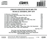 (1991) Bach: Musical Offering BWV 1079