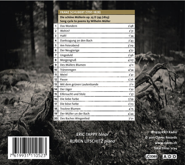 (2011) Schubert: Die schöne Müllerin, Op. 25, D. 795 / CD 1105 - Claves Records (2011) Schubert: Die schöne Müllerin, Op. 25, D. 795 / CD 1105 - Claves Records