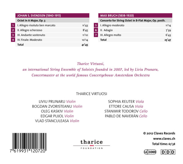 (2012) Svendsen & Bruch: String Octets / CD 1207 - Claves Records (2012) Svendsen & Bruch: String Octets / CD 1207 - Claves Records