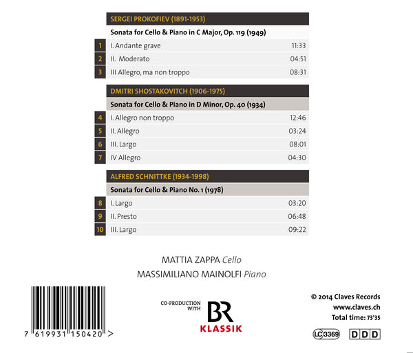 (2015) A Russian Album, Duo Zappa-Mainolfi, Cello & Piano / CD 1504 - Claves Records (2015) A Russian Album, Duo Zappa-Mainolfi, Cello & Piano / CD 1504 - Claves Records