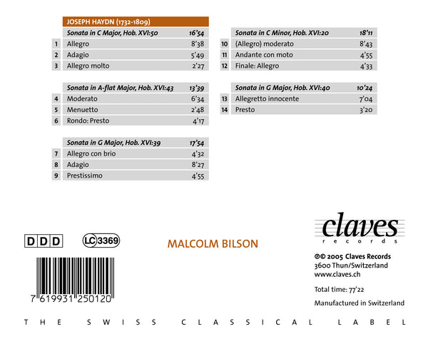 (2005) Joseph Haydn: Five Keyboard Sonatas On A Schanz Fortepiano / CD 2501 - Claves Records (2005) Joseph Haydn: Five Keyboard Sonatas On A Schanz Fortepiano / CD 2501 - Claves Records