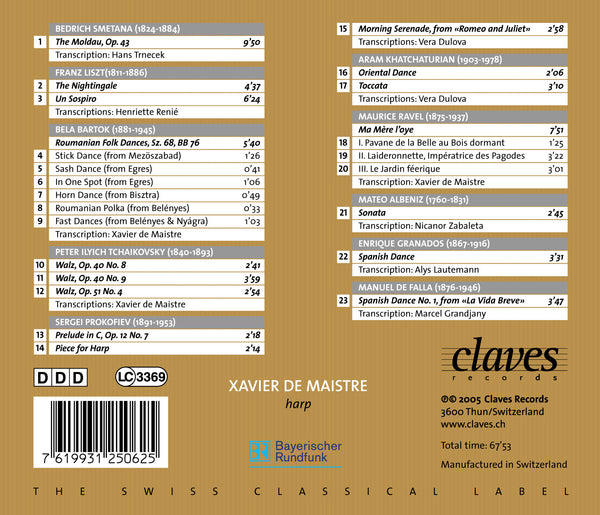 (2005) Famous Classics Transcribed for Harp Solo / CD 2506 - Claves Records (2005) Famous Classics Transcribed for Harp Solo / CD 2506 - Claves Records