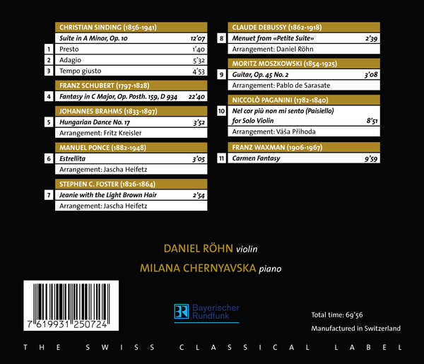 (2005) Virtuoso Pieces for Violin & Piano / CD 2507 - Claves Records (2005) Virtuoso Pieces for Violin & Piano / CD 2507 - Claves Records