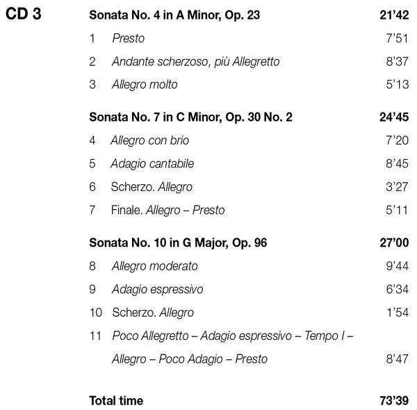 (2006) Beethoven: Complete Sonatas for Piano & Violin / CD 2610-12 - Claves Records (2006) Beethoven: Complete Sonatas for Piano & Violin / CD 2610-12 - Claves Records