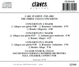 (2000) Carl Stamitz: The Three Cello Concertos