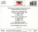 (1986) Mozart: Sonatas K. 497 & K. 521 - Andante with Variations, K. 501 for Piano 4 Hands