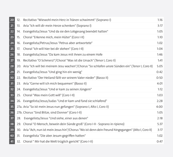 (2020) Bach: Matthäus-Passion / CD 3012/13 - Claves Records (2020) Bach: Matthäus-Passion / CD 3012/13 - Claves Records