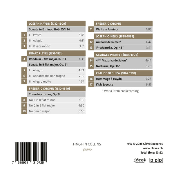 (2025) Hommage à Pleyel / CD 3107 - Claves Records