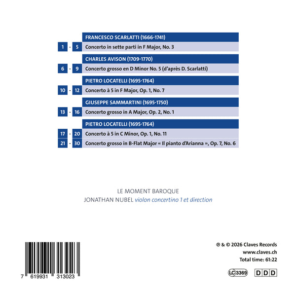 (2026) Alle lacrime - Concerti grossi in the legacy of Corelli / CD 3130 - Claves Records