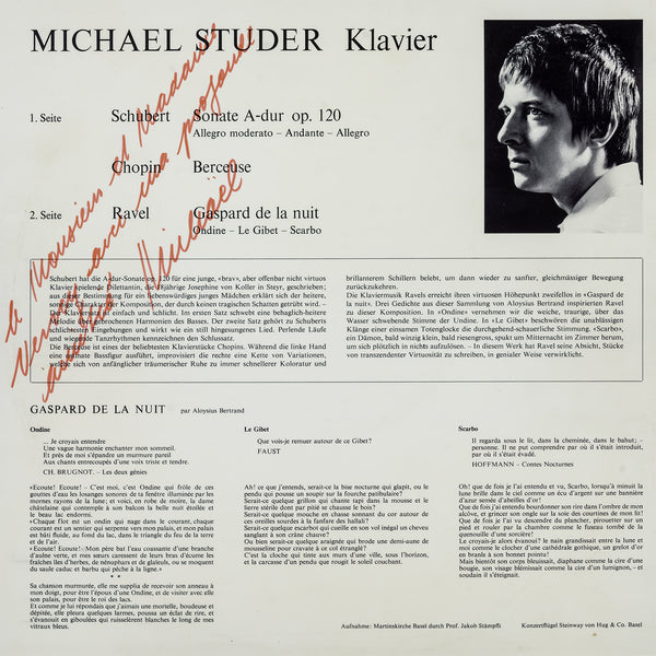 (2024) Studer Rare Recital II / DO 3111 - Claves Records