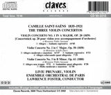 (2002) Saint-Saëns: The Three Violin Concertos