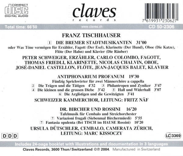 (2004) Tischhauser: Comic Works / CD 2306 - Claves Records