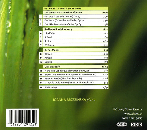 (2009) Villa-Lobos: Piano Music Vol. 2 / CD 2913 - Claves Records