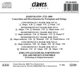 (1982) J. Haydn: Divertimenti & Concertini for Pianoforte and Strings