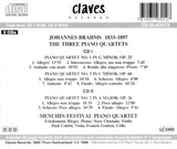 (1998) Brahms: The Three Piano Quartets