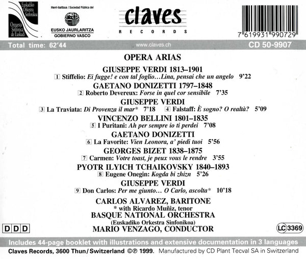 (1999) Romantic Opera Arias / CD 9907 - Claves Records