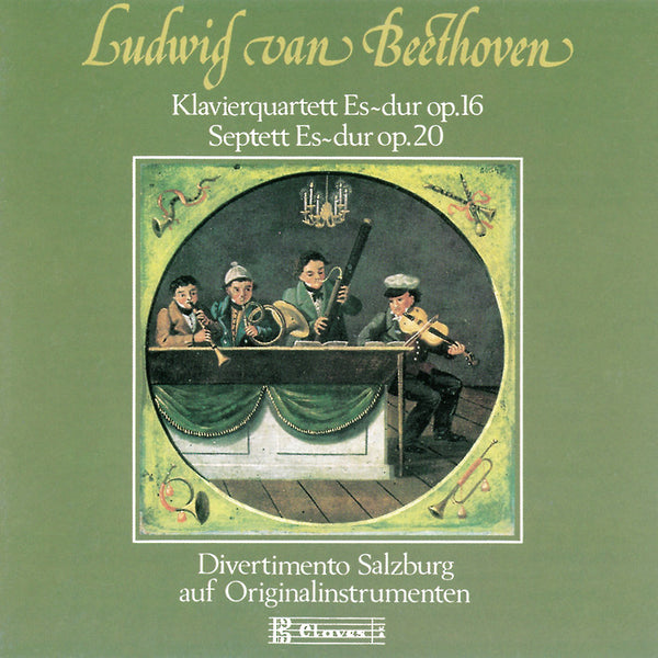 (1989) Beethoven : Quartet for Piano and Strings, Op. 16 & Septet, Op. 20 / CD 0809 - Claves Records