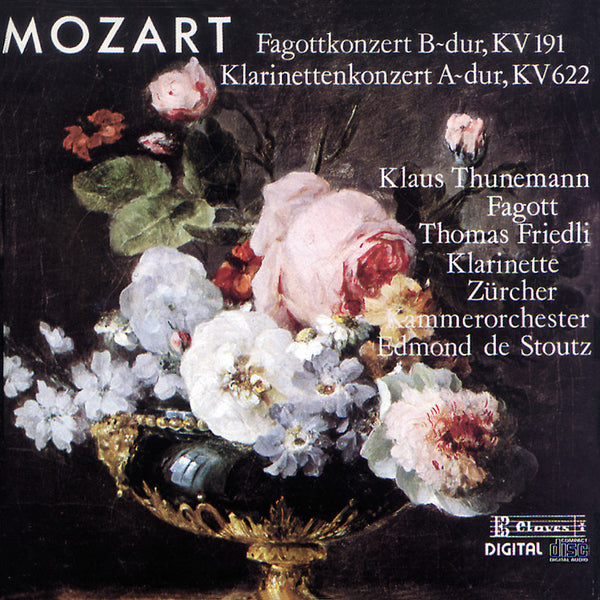(1984) Mozart: Bassoon & Clarinet Concertos / CD 8205 - Claves Records