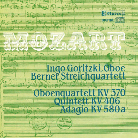 (1985) Mozart: Quintet K. 406 - Oboe Quartet K. 370 - Adagio K. 580a