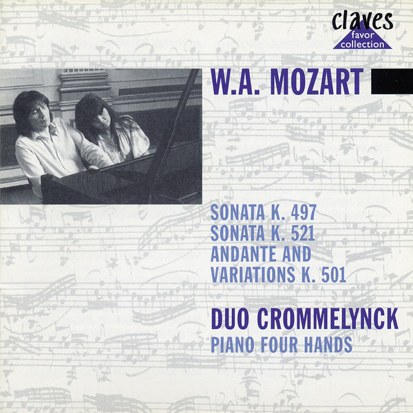 (1986) Mozart: Sonatas K. 497 & K. 521 - Andante with Variations, K. 501 for Piano 4 Hands / CLF 8609-9 - Claves Records