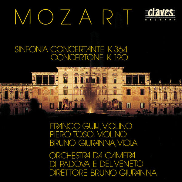 (1991) Mozart/Sinfonia Concertante/Concertone / CD 8707 - Claves Records