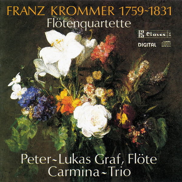 (1987) Franz Krommer: Three Flute Quartets / CD 8708 - Claves Records