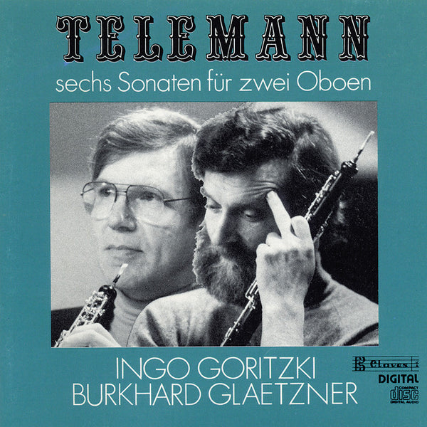 (1988) Telemann/ Six Sonatas For Two Oboes / CD 8801 - Claves Records