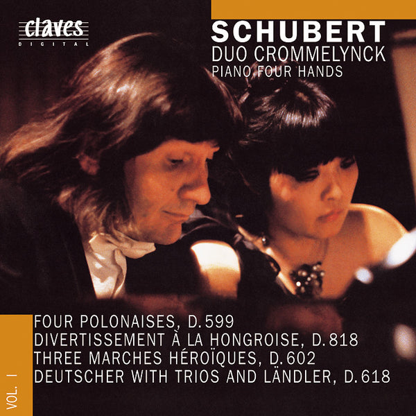 (1988) Franz Schubert: Works for Piano 4 Hands Vol. I / CD 8802 - Claves Records