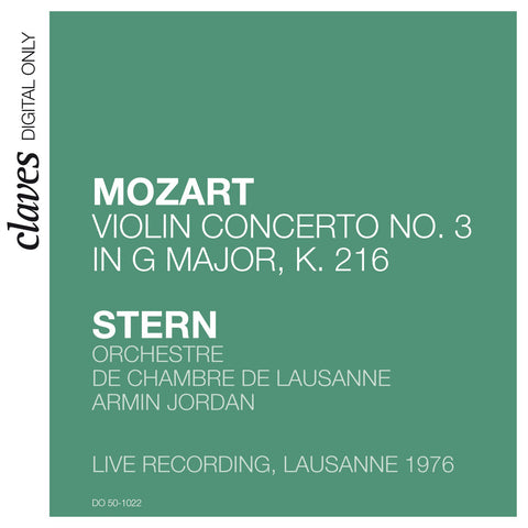 (2009) W.A. Mozart: Violin Concerto No.3 in G Major, K. 216 (Live recording, Lausanne 1976)