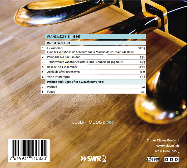 (2011) Liszt: Piano Recital / CD 1108 - Claves Records